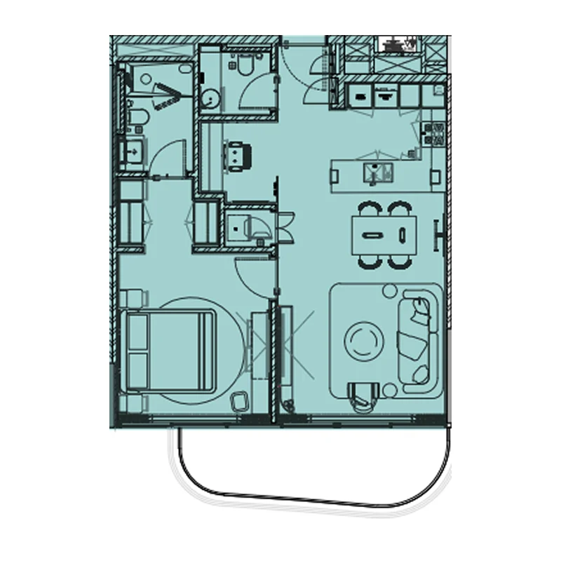 1 - Bedroom Apartments