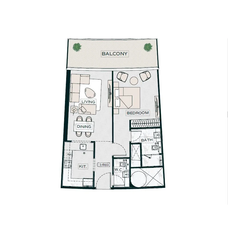 1 - Bedroom Apartments