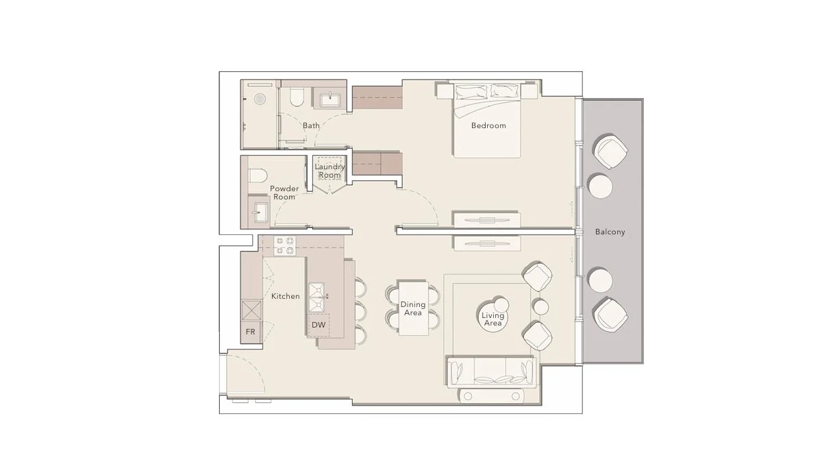 1 - Bedroom Apartments