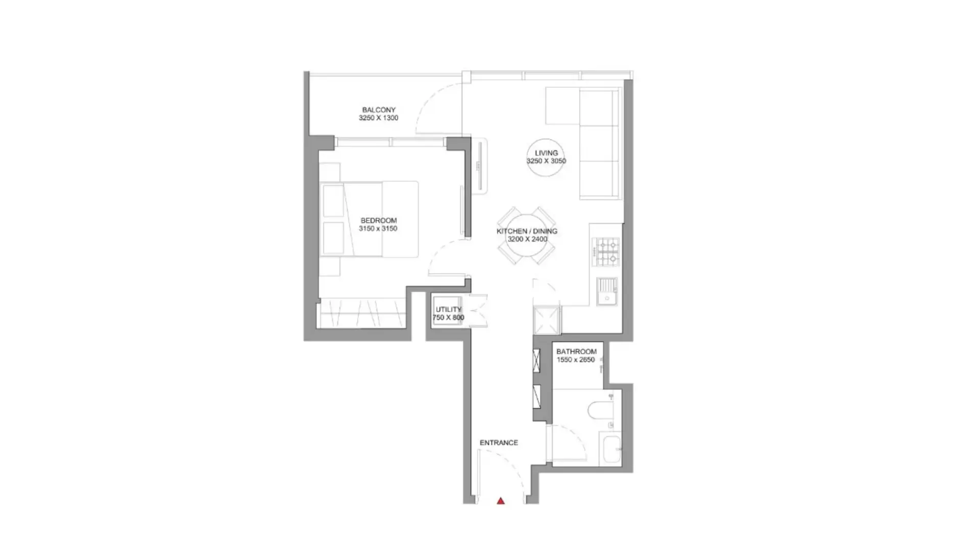 1 - Bedroom Apartments