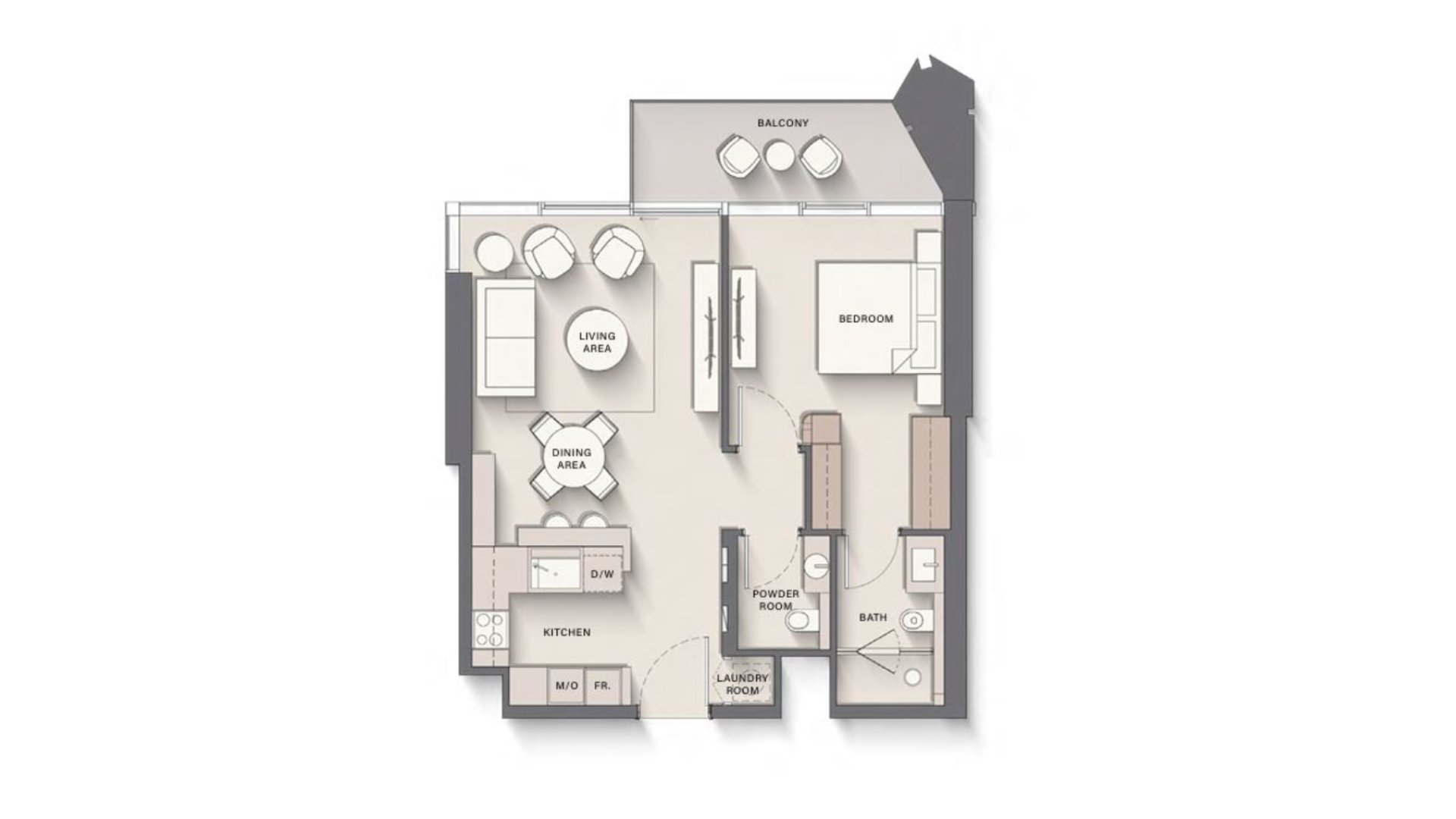 1 - Bedroom Apartments
