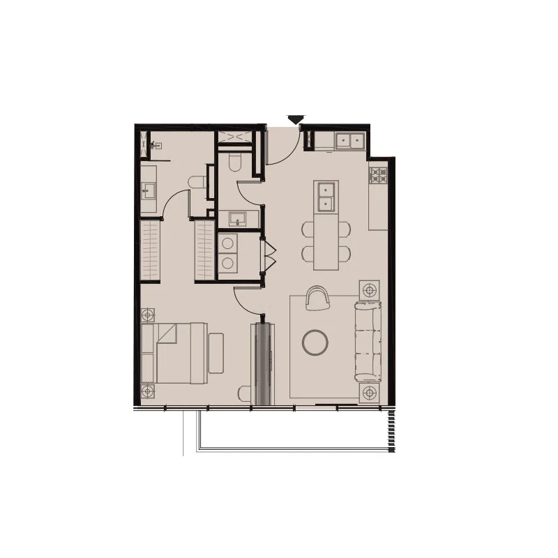 1 - Bedroom Apartments