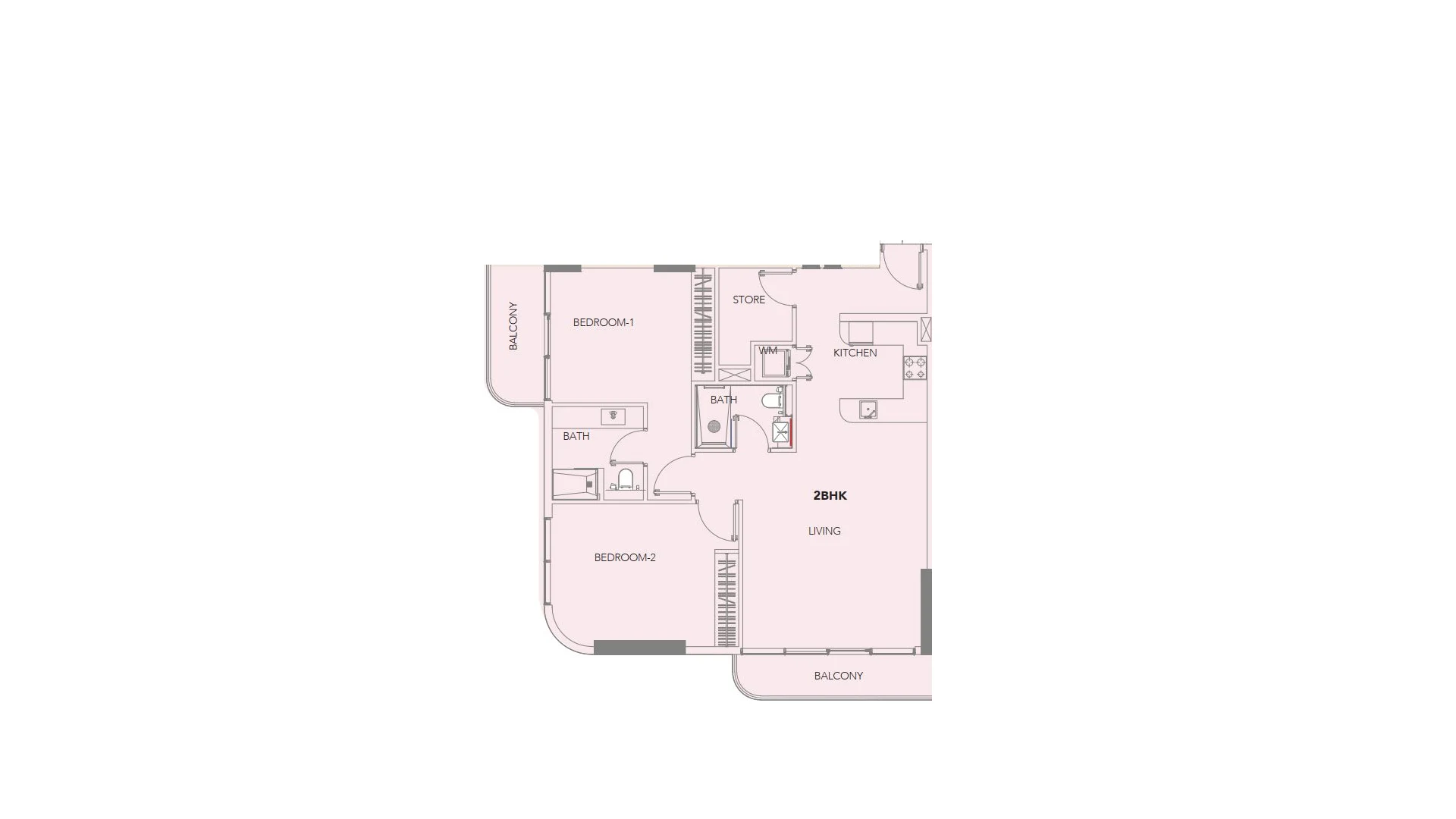 2 - Bedroom Apartments
