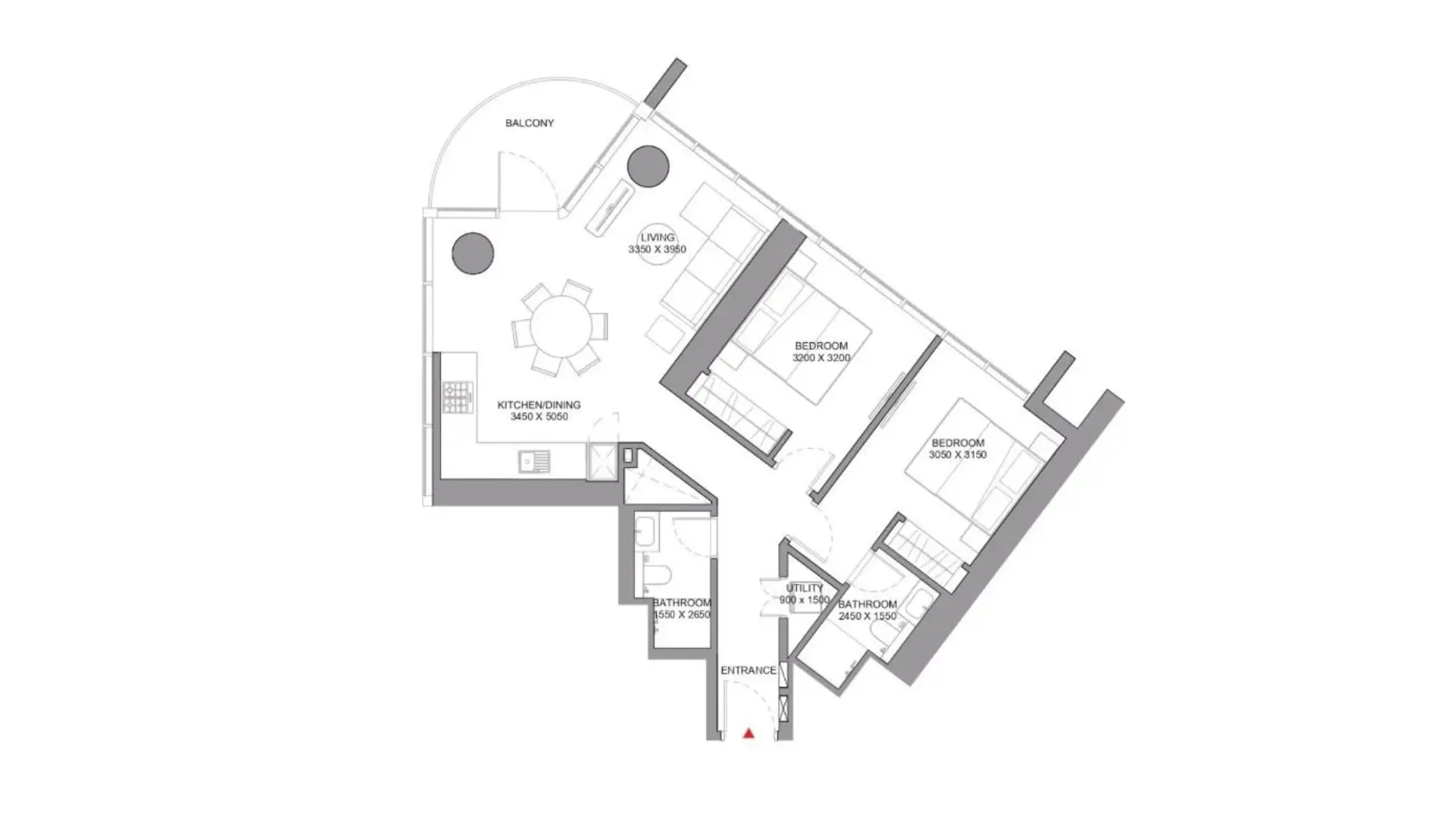2 - Bedroom Apartments