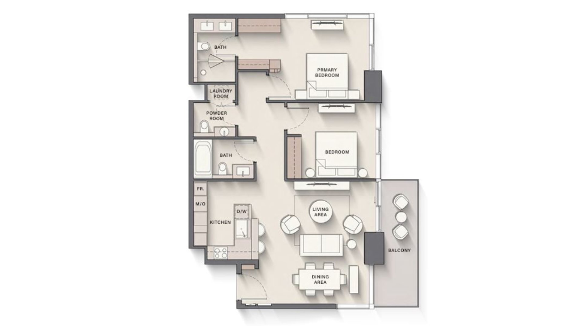 2 - Bedroom Apartments