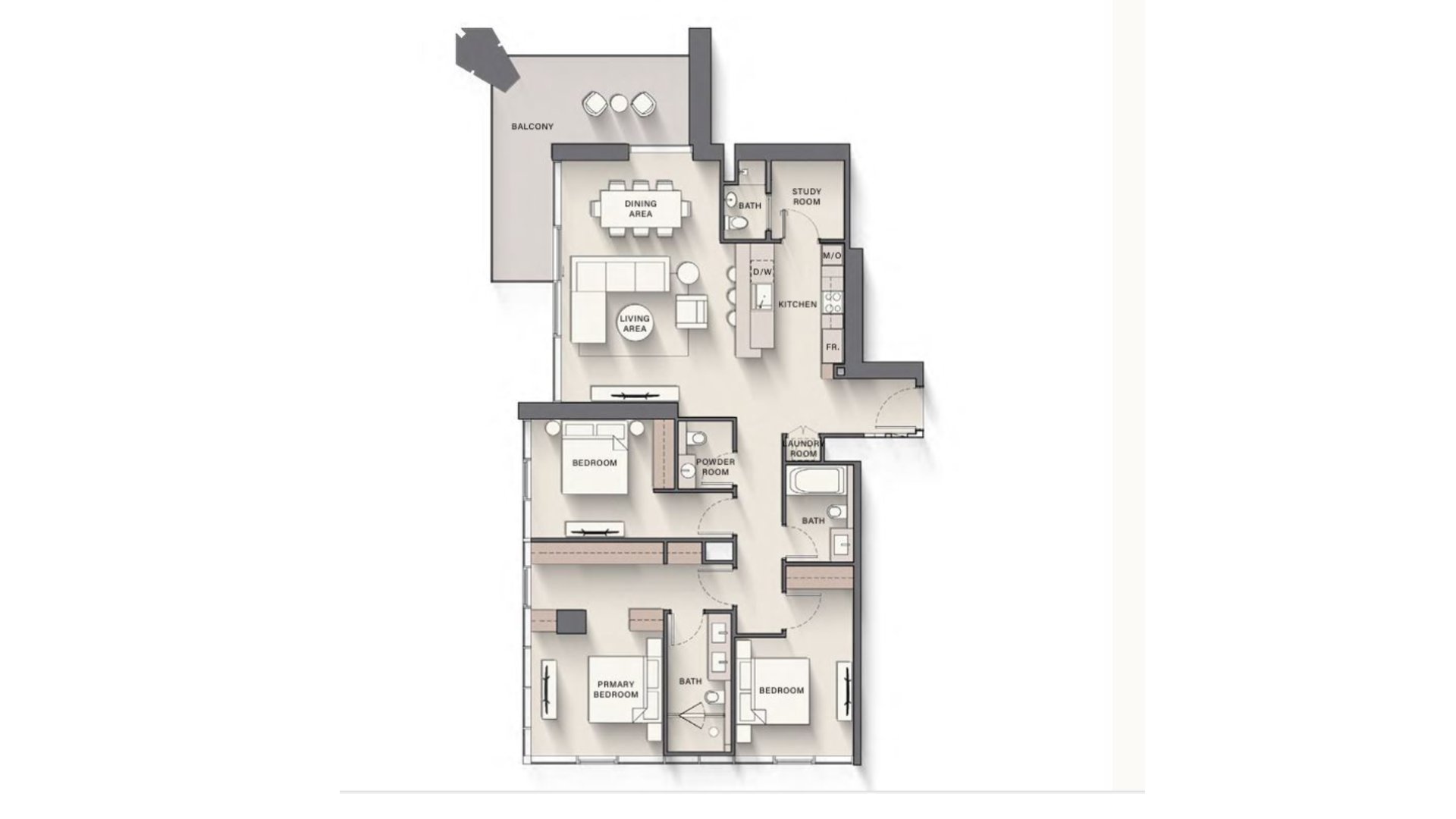 3 - Bedroom Apartments