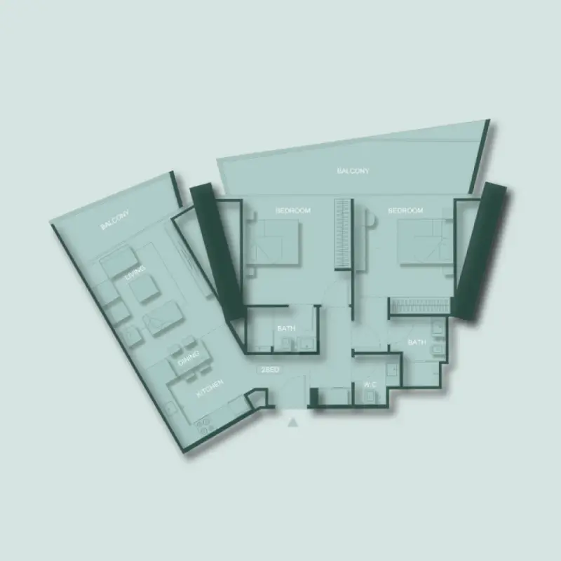 2 - Bedroom Apartments