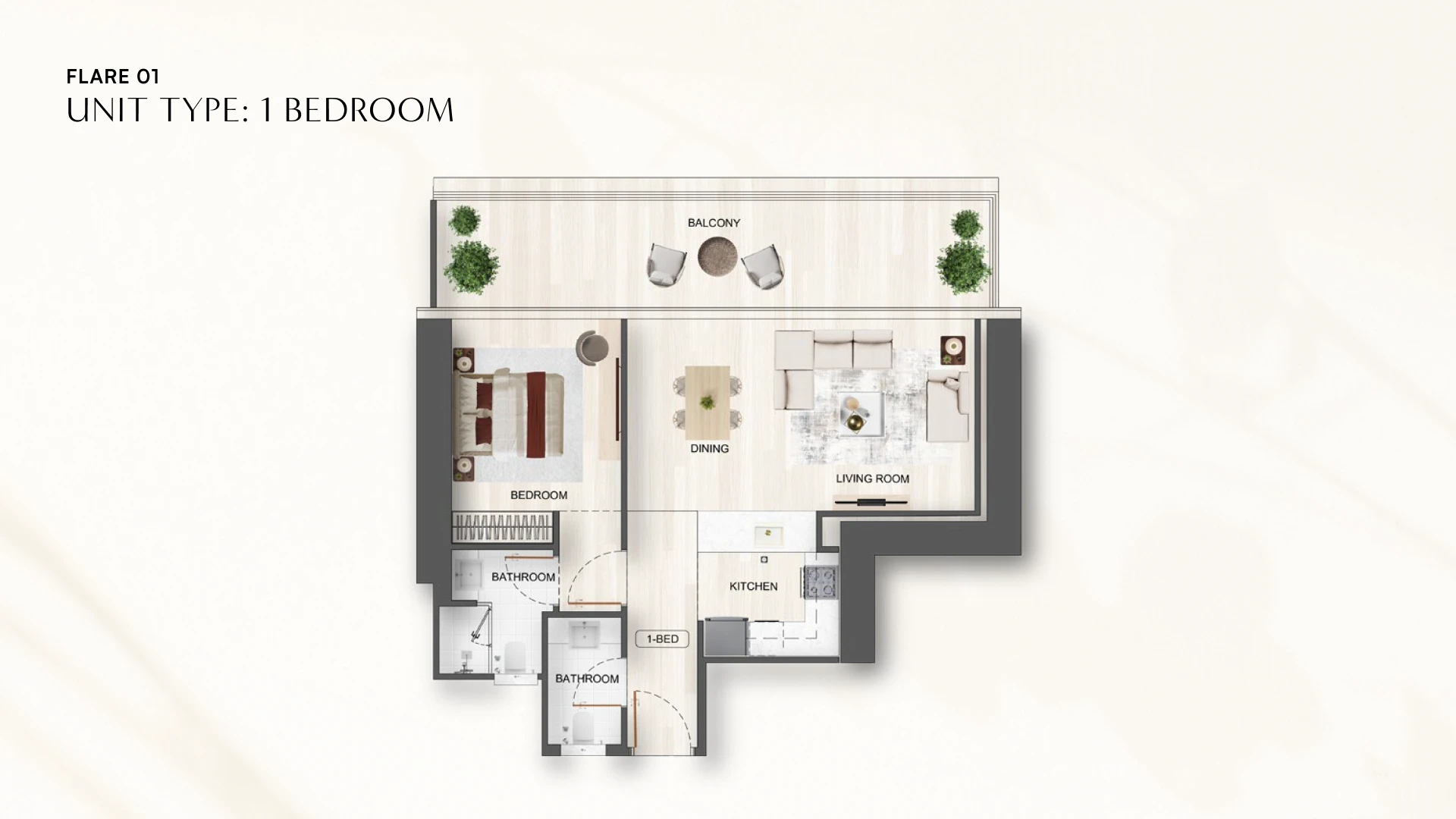 1 - Bedroom Apartments