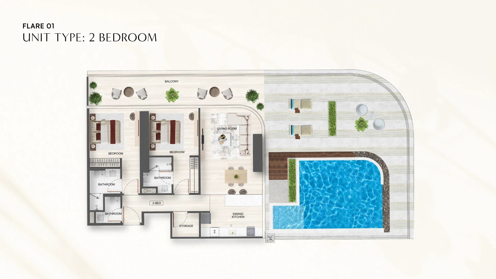 2 - Bedroom Apartments