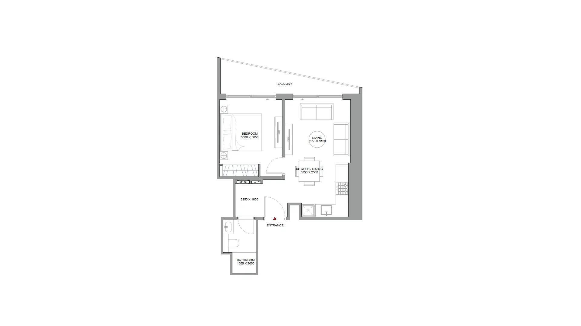 1 - Bedroom Apartments