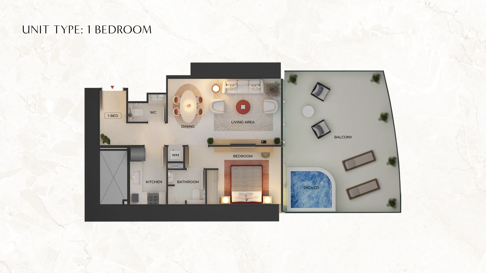 1 - Bedroom Apartments