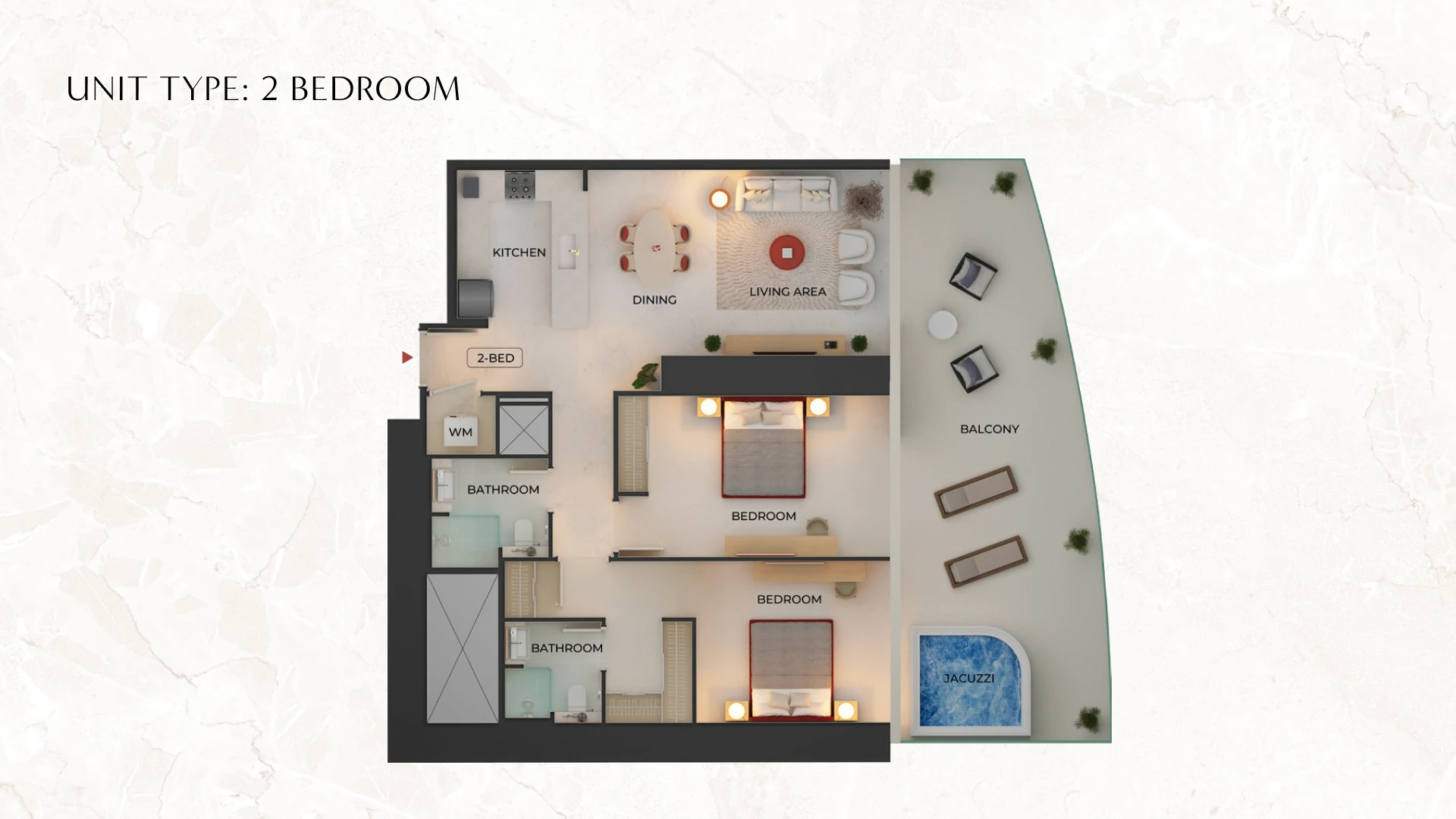 2 - Bedroom Apartments