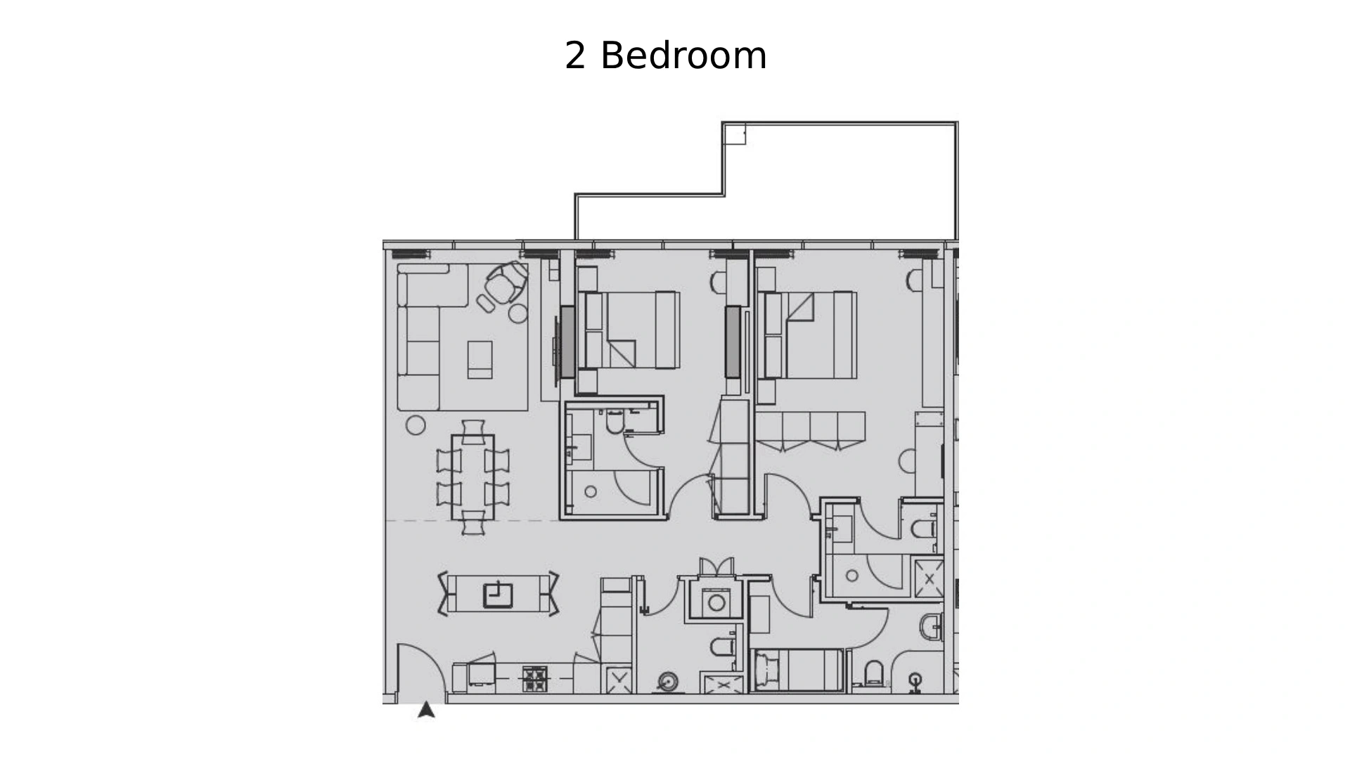 2 - Bedroom Apartments