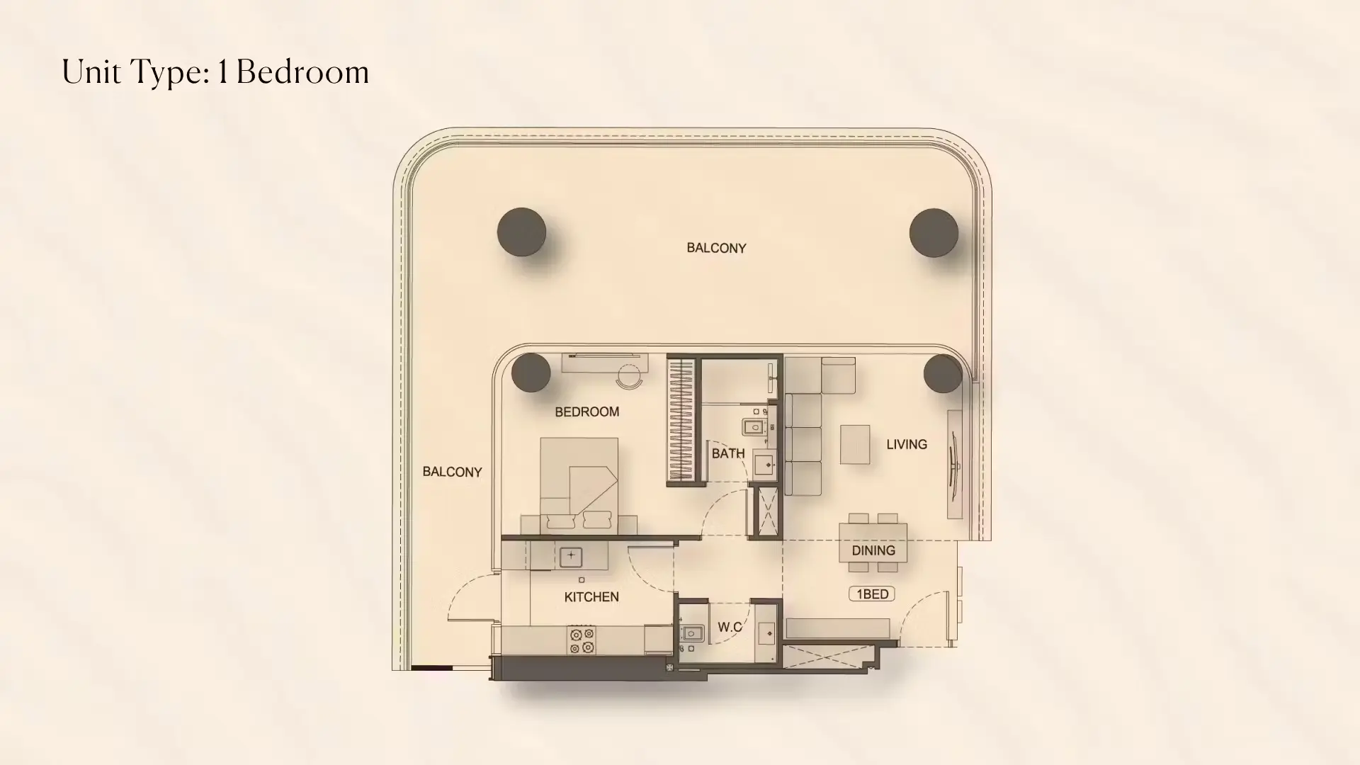 1 - Bedroom Apartments