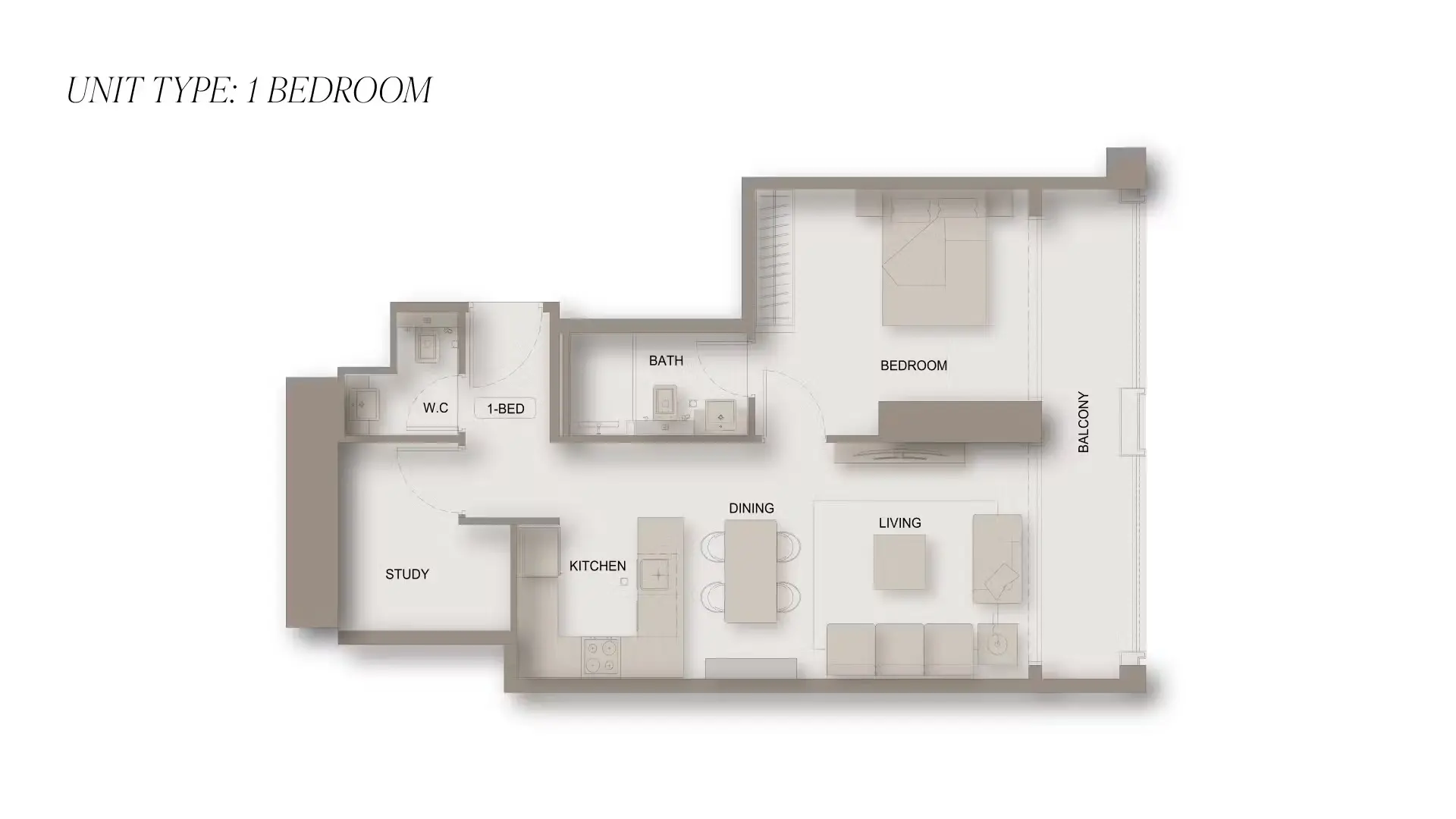 1 - Bedroom Apartments