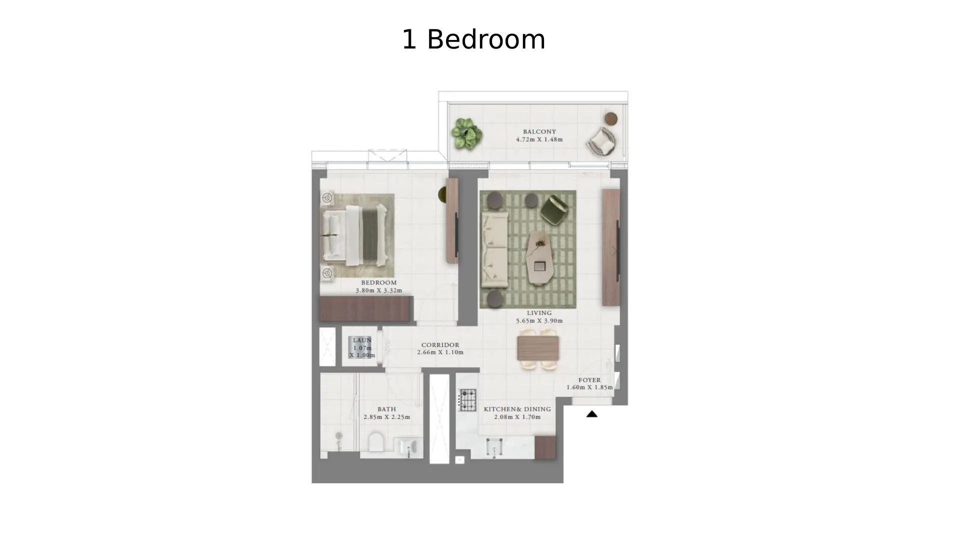 1 - Bedroom Apartments
