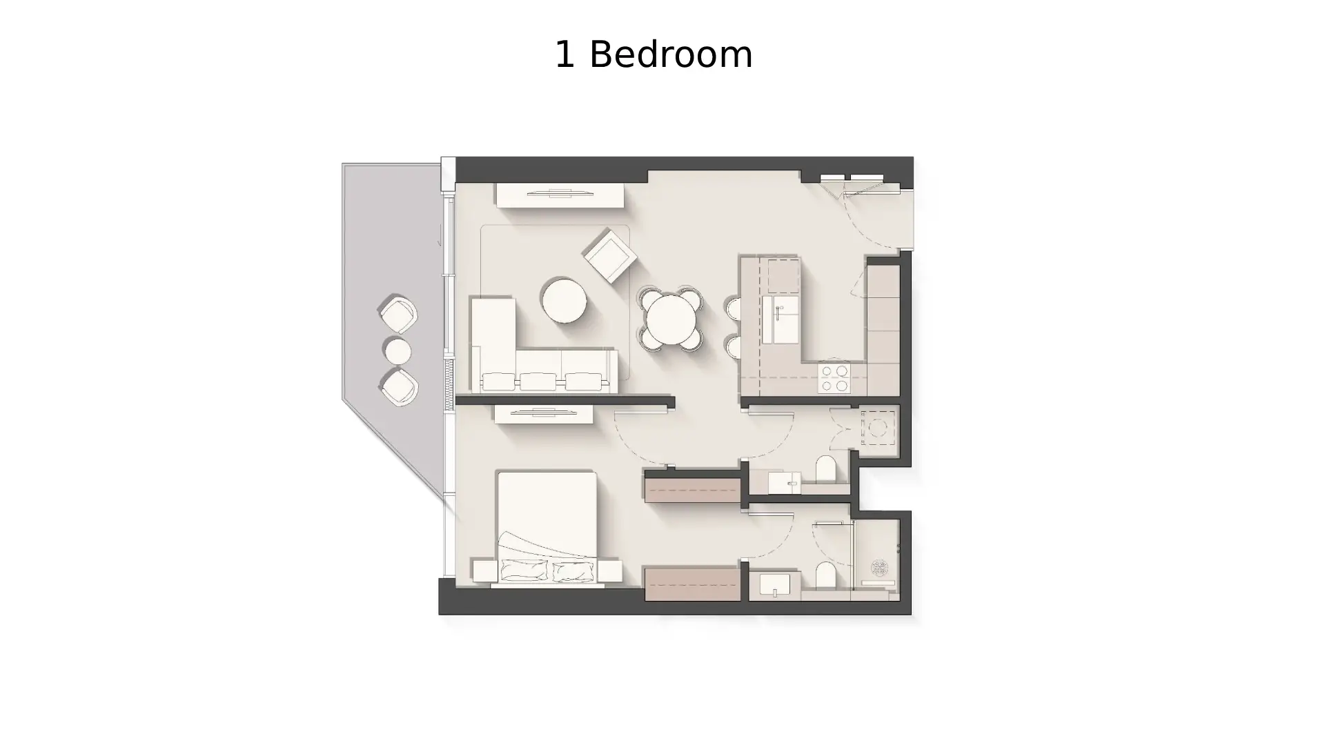 1 - Bedroom Apartments
