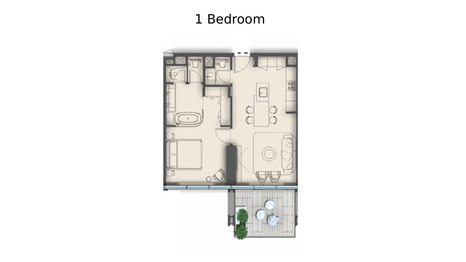 1 - Bedroom Apartments