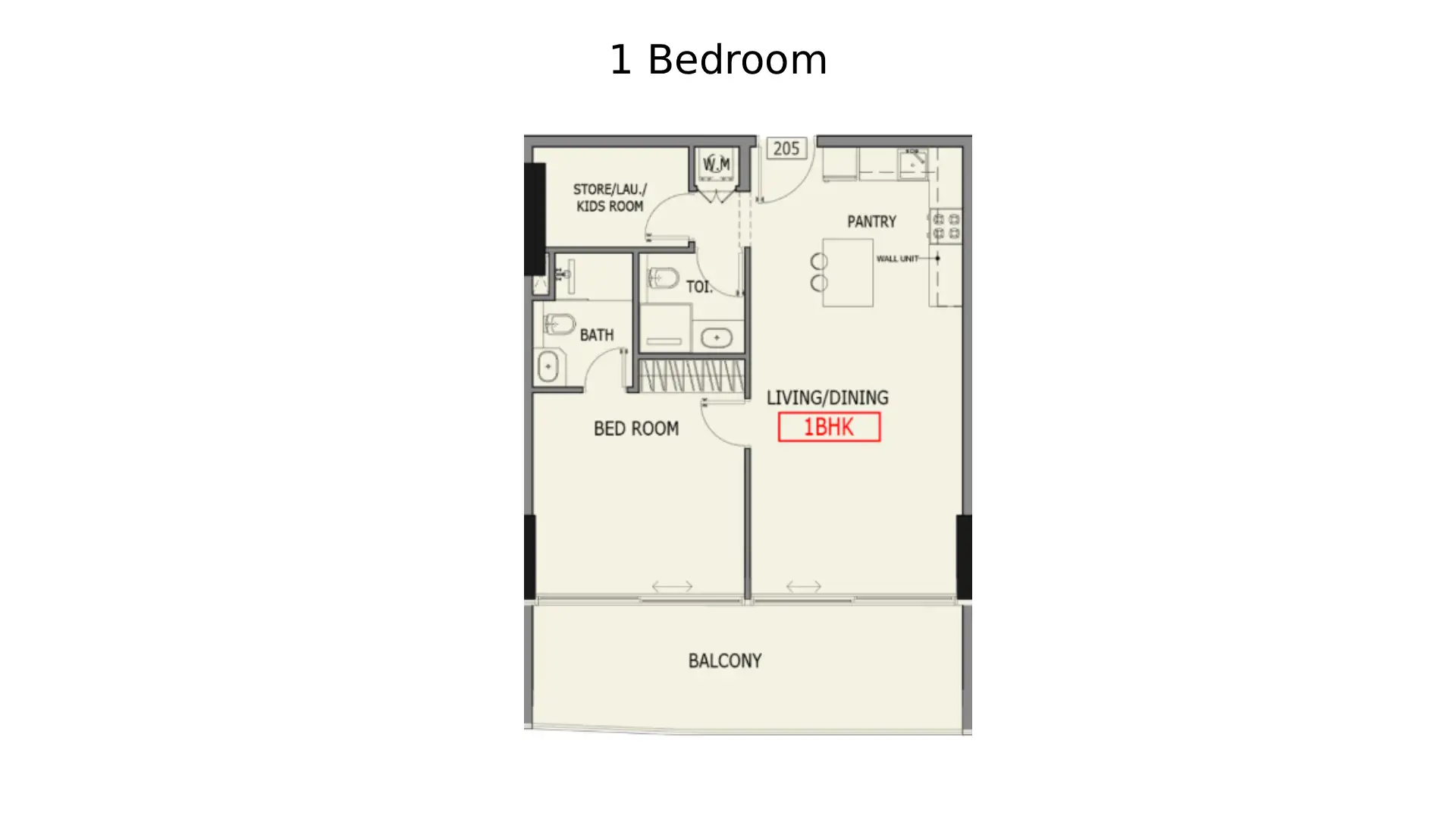 1 - Bedroom Apartments