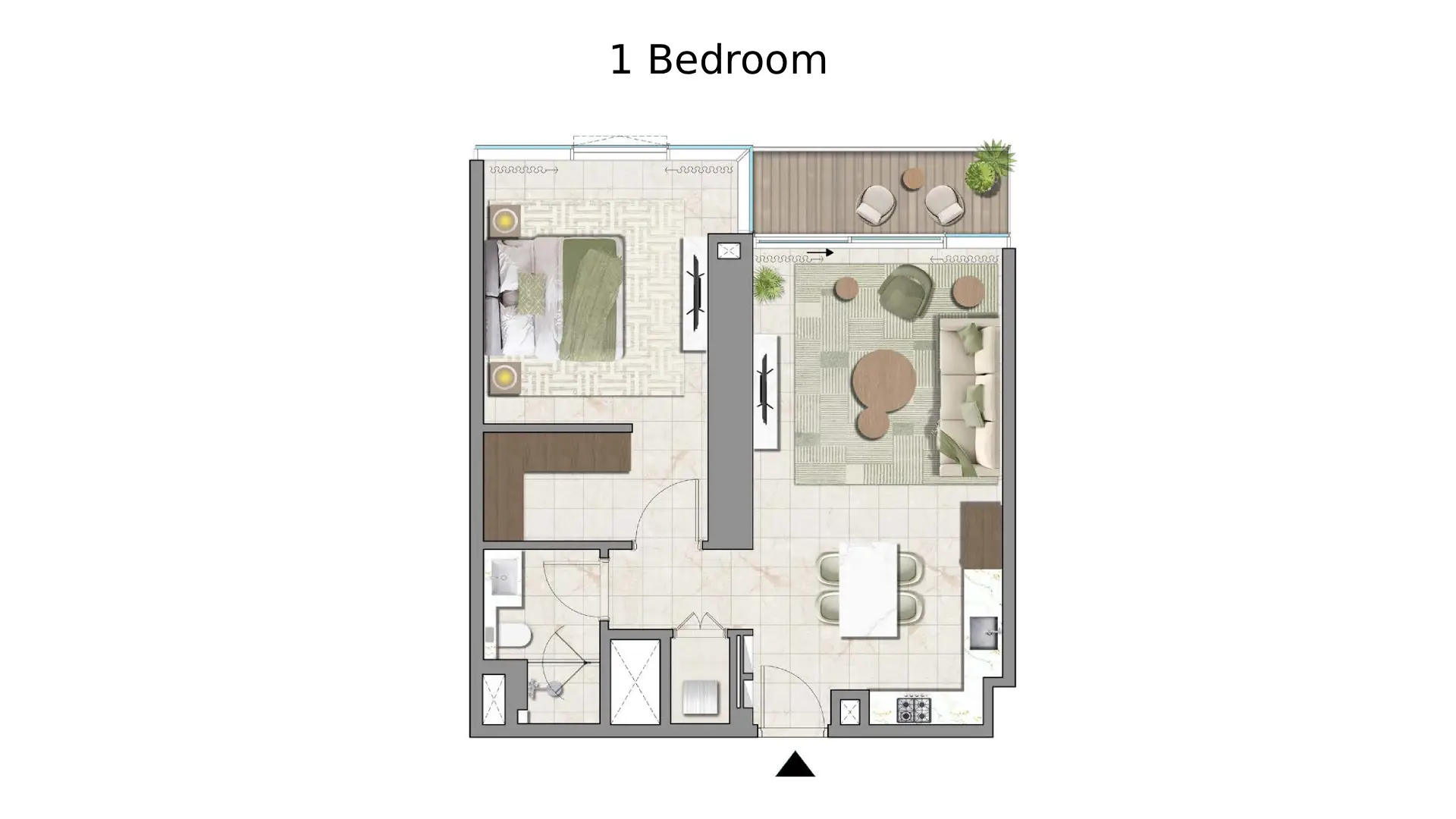 1 - Bedroom Apartments