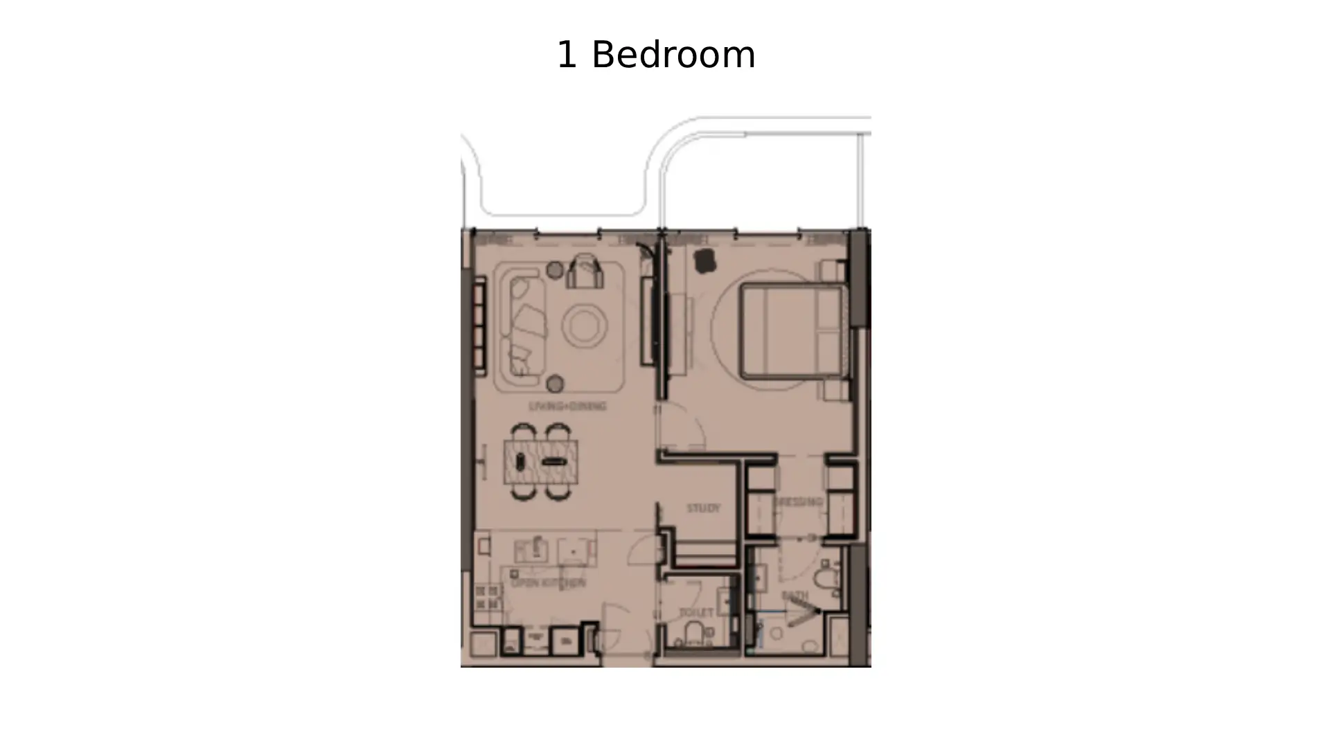 1 - Bedroom Apartments
