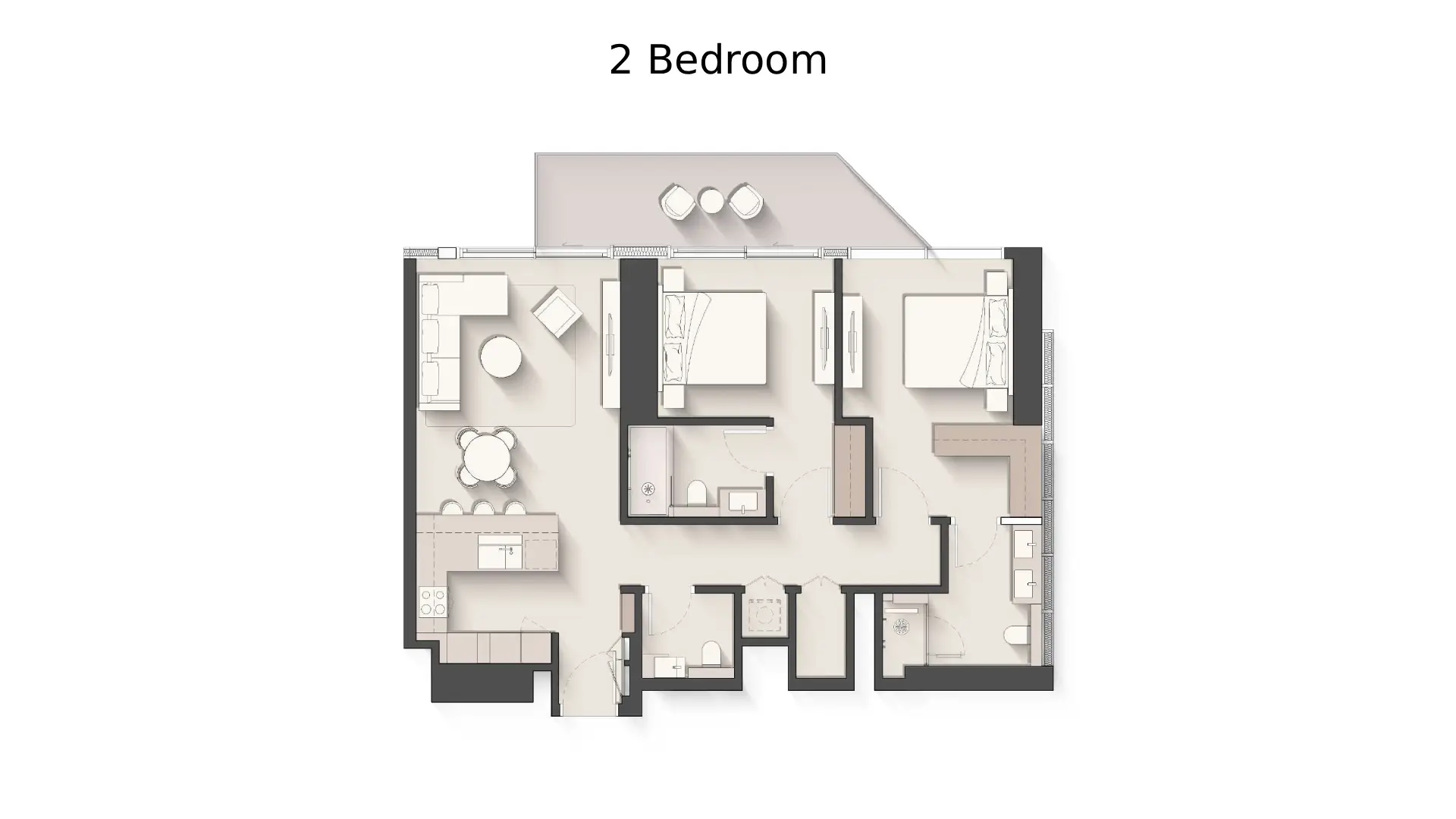 2 - Bedroom Apartments