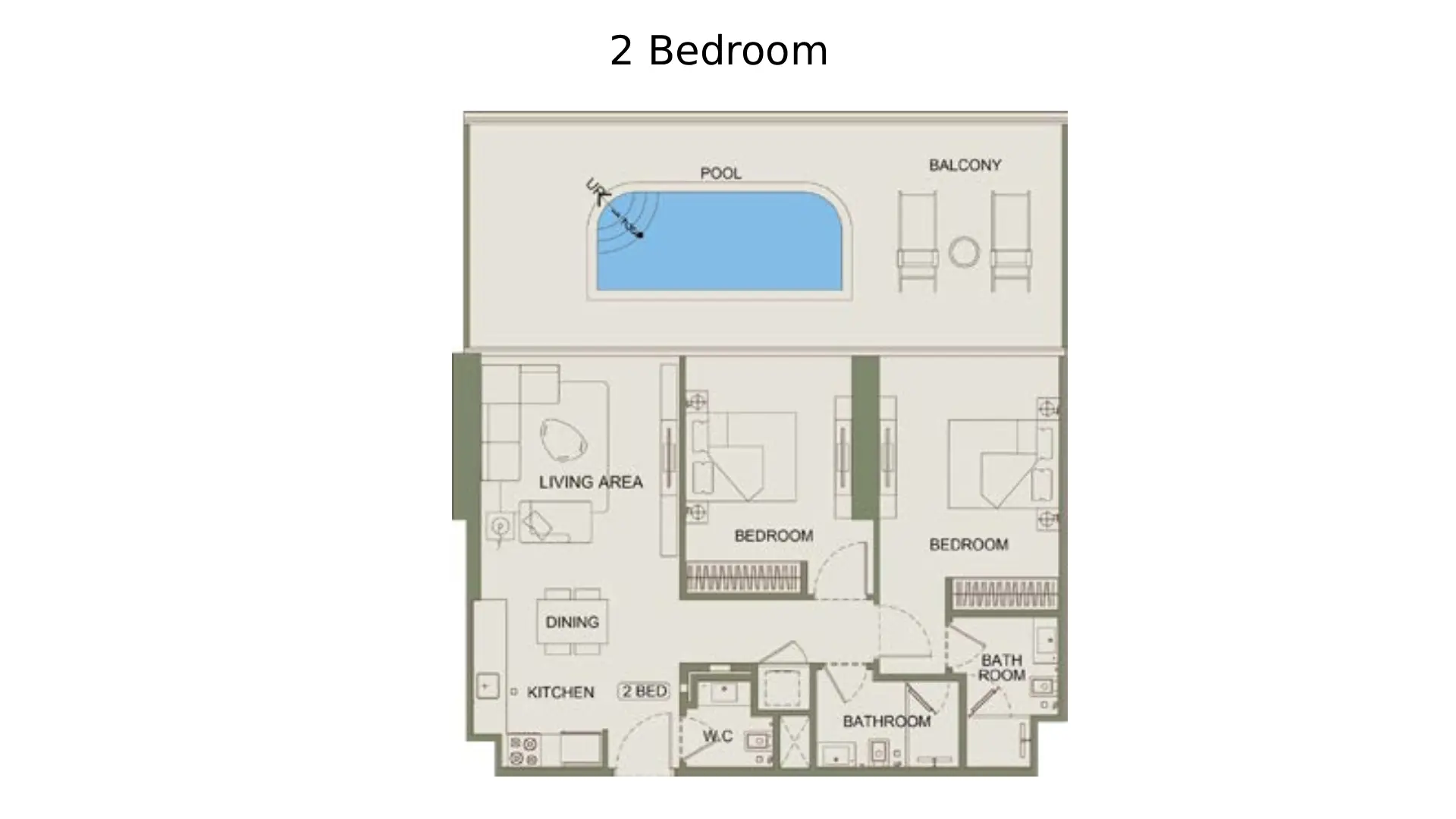 2 - Bedroom Apartments
