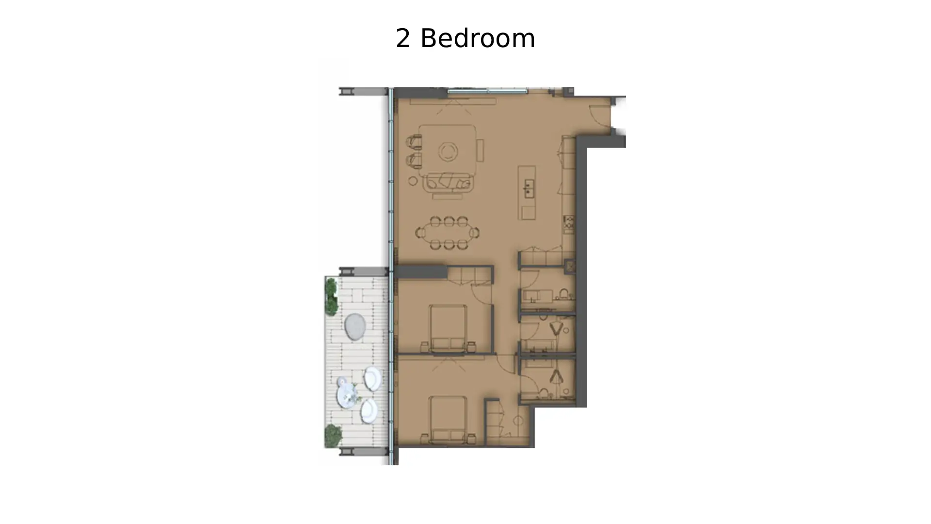 2 - Bedroom Apartments