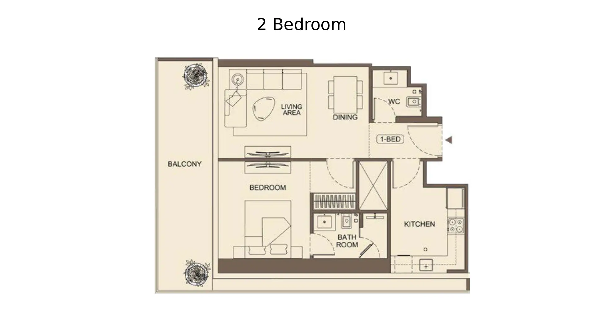 2 - Bedroom Apartments