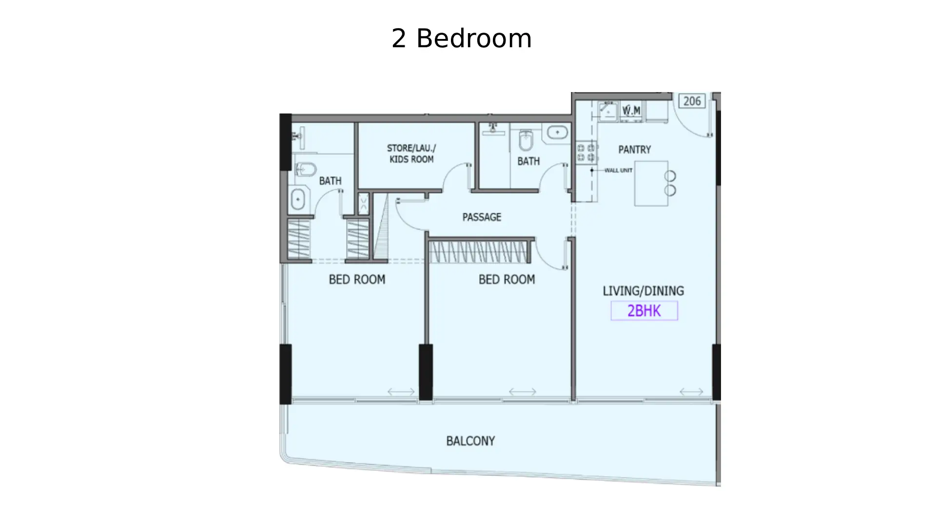 2 - Bedroom Apartments