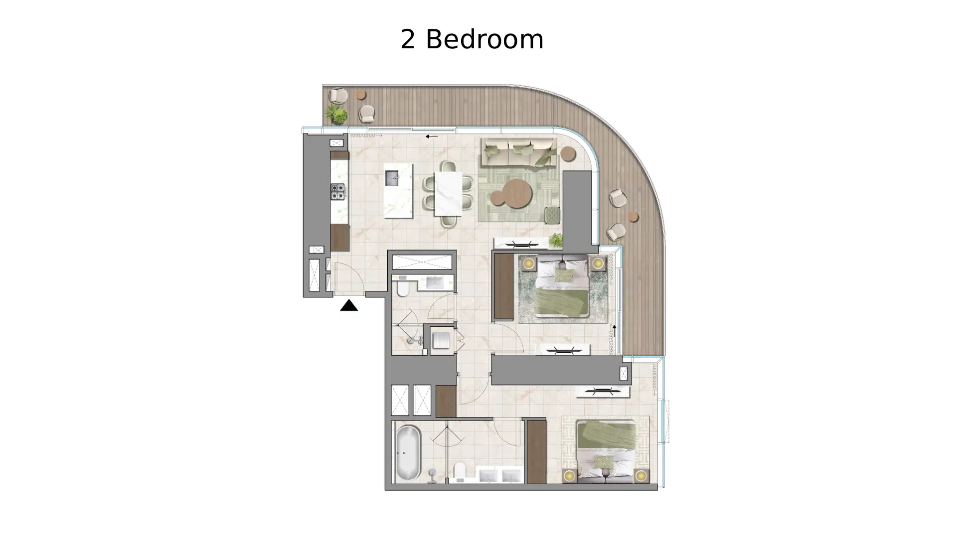 2 - Bedroom Apartments