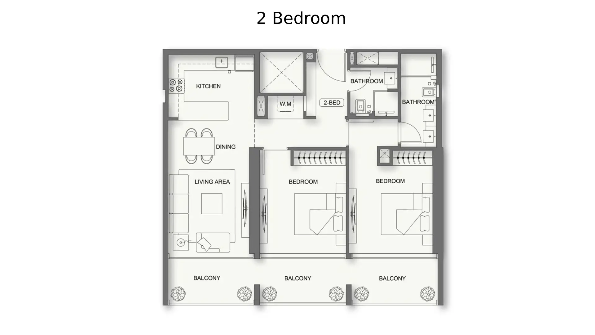 2 - Bedroom Apartments