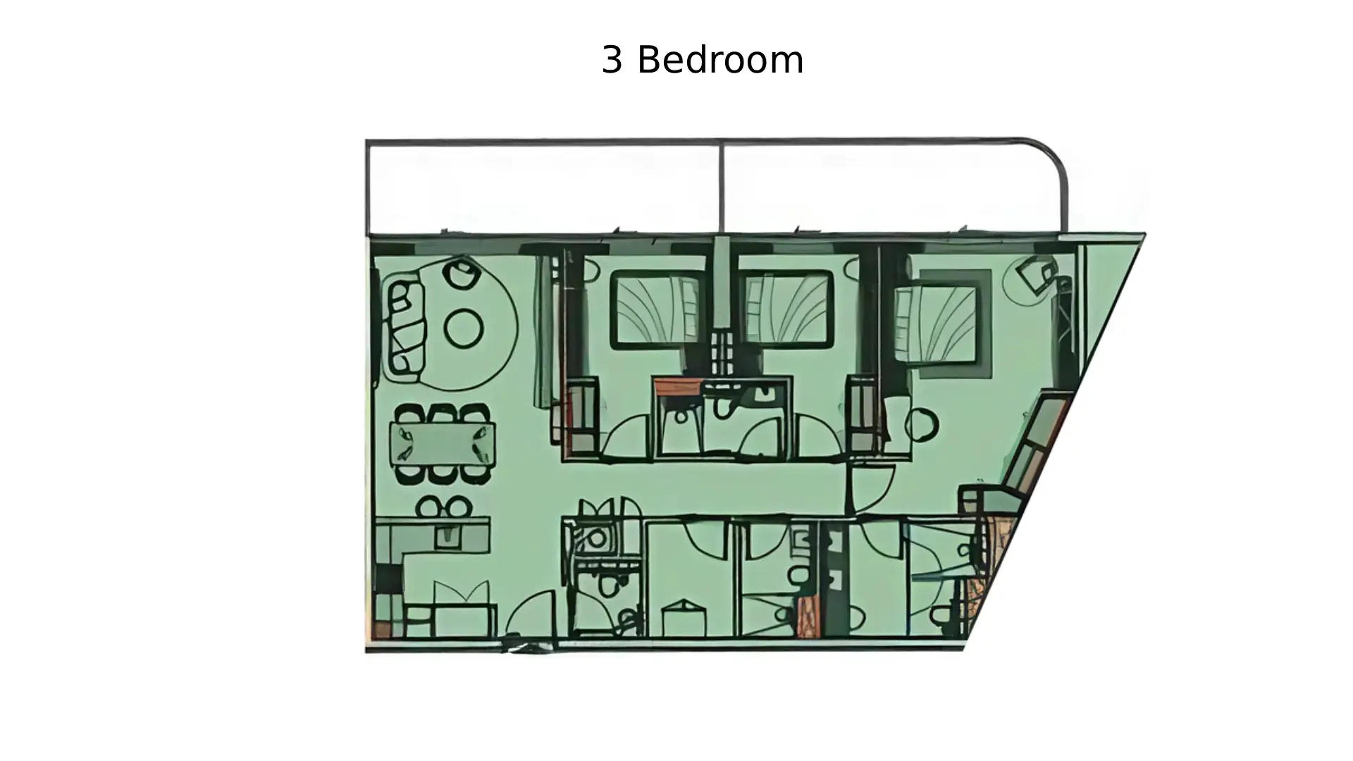 3 - Bedroom Apartments