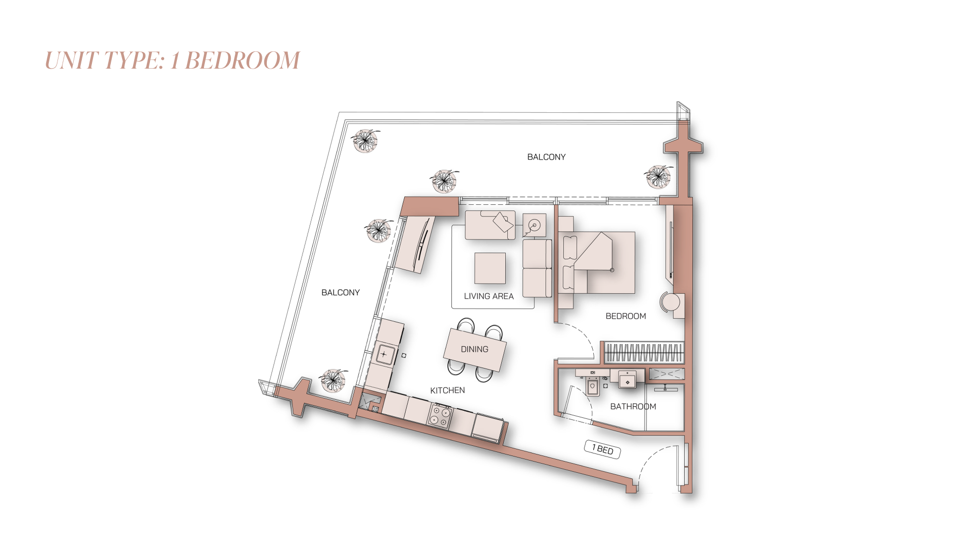 1 - Bedroom Apartments