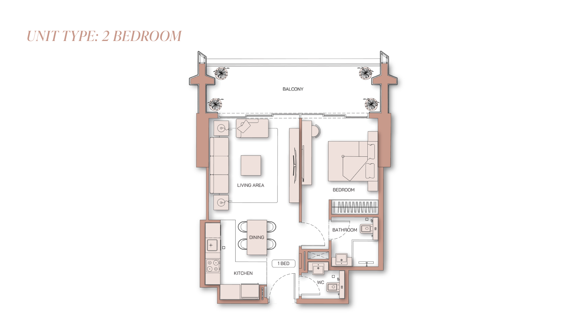 2 - Bedroom Apartments