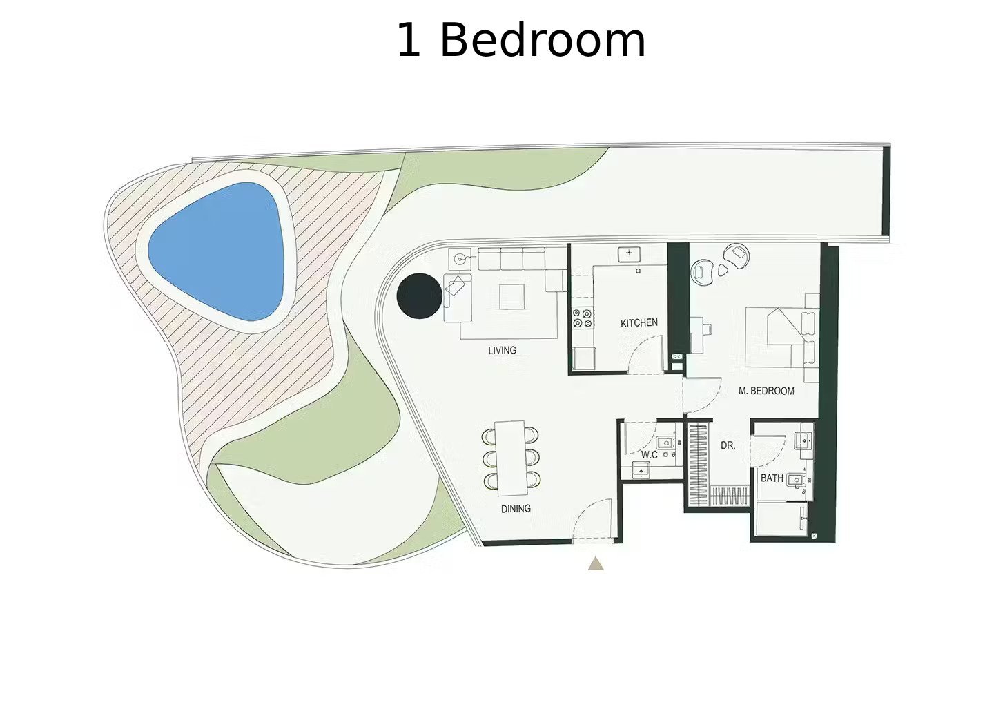 1 - Bedroom Apartments