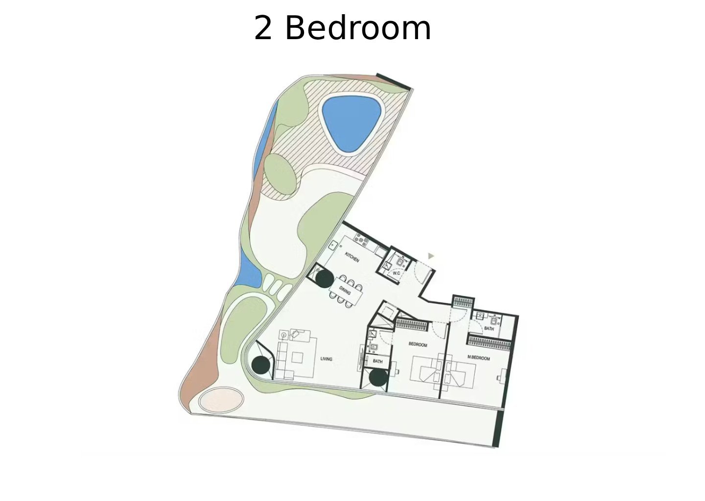 2 - Bedroom Apartments