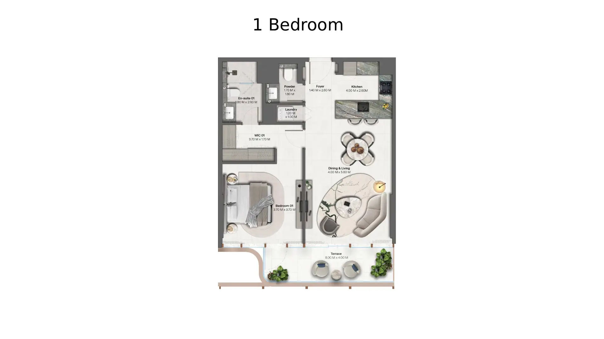 1 - Bedroom Apartments